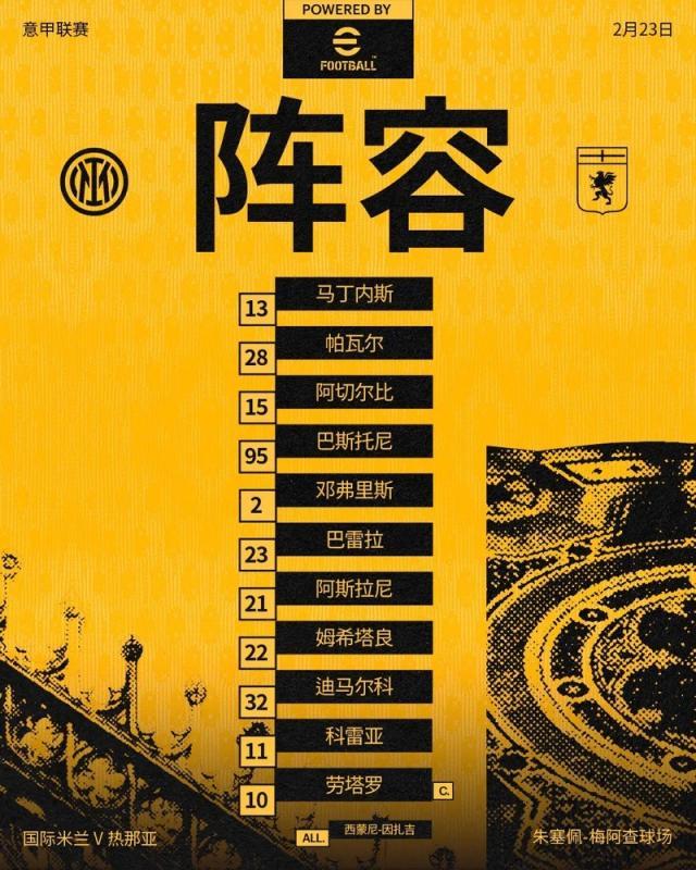 【意甲】劳塔罗一击制胜，国米主场1比0热那亚登顶